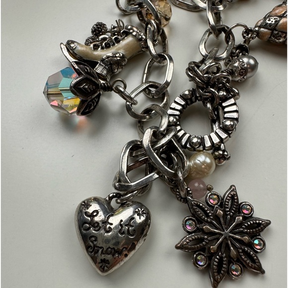 Brighton Winter Wonderland Ice Skating Charm Bracelet Mittens Hat Snowflake - Picture 4 of 6